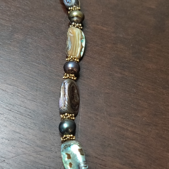 Abalone Statement Necklace - Picture 3 of 3